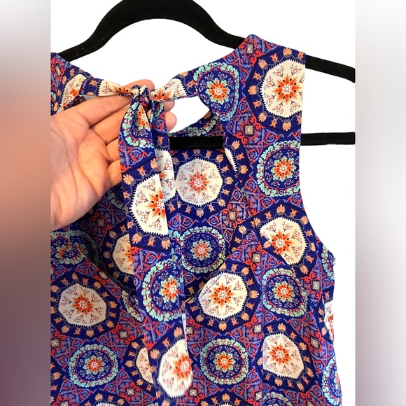 Soprano Multi Colored Sleeveless Paisley Dress Size M - Picture 4 of 4